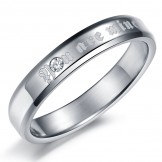 Stable Quality Exquisite Titanium Ring For Lovers 