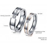Well-known for Its Fine Quality Titanium Ring For Lovers 