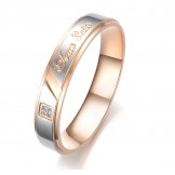 Dependable Performance Affection Titanium Ring For Lovers 