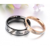 Dependable Performance Affection Titanium Ring For Lovers 
