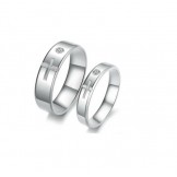 Stable Quality Cross Titanium Ring For Lovers 
