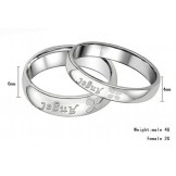 Superior Quality Clover Shape Titanium Ring For Lovers 