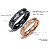 Reliable Quality Pearl Sand Titanium Ring For Lovers 