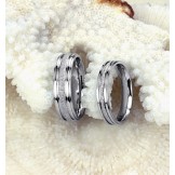 Wide Varieties Pearl Sand Titanium Ring For Lovers 