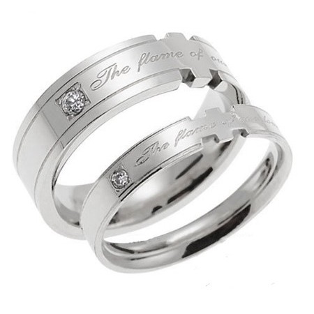 Stable Quality Titanium Ring For Lovers 