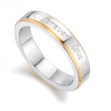 Quality and Quantity Assured Fashion Titanium Ring For Lovers 
