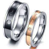 Quality and Quantity Assured Titanium Ring For Lovers 
