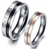 Complete in Specifications Titanium Ring For Lovers