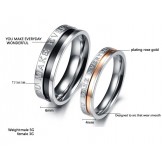 Complete in Specifications Titanium Ring For Lovers