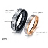 The Queen of Quality Titanium Ring For Lovers 