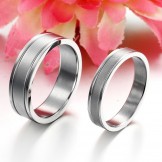 Stable Quality Simple Titanium Ring For Lovers 