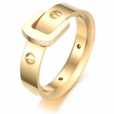 Dependable Performance Screw Titanium Ring For Lovers 