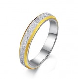 Excellent Quality Scrub Titanium Ring For Lovers 