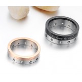 Stable Quality Titanium Ring For Lovers 