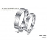 Reliable Quality Titanium Ring For Lovers 
