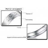 High Quality Sweetheart Titanium Ring For Lovers With Rhinestone