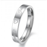 Dependable Performance Sweetheart Titanium Ring For Lovers 