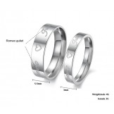 Dependable Performance Sweetheart Titanium Ring For Lovers 