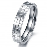 Selling Well all over the World Puzzle Titanium Ring For Lovers
