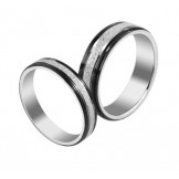 Stable Quality Scrub Titanium Ring For Lovers 