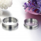 The Queen of Quality Simple Titanium Ring For Lovers 