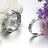 The Queen of Quality Simple Titanium Ring For Lovers 