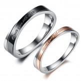 The Queen of Quality Wrap Titanium Ring For Lovers 