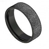 Superior Quality Black Titanium Ring For Lovers 
