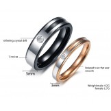 The Queen of Quality Concise Titanium Ring For Lovers