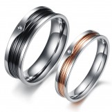 High Quality Concise Titanium Ring For Lovers 