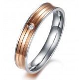 Excellent Quality Concise Titanium Ring For Lovers 