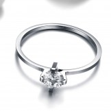 Dependable Performance Titanium Ring For Lovers With Rhinestone
