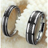 Quality and Quantity Assured Black Titanium Ring For Lovers  