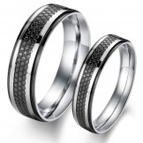The King of Quantity Black Titanium Ring For Lovers