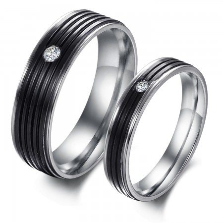 Superior Quality Concise Titanium Ring For Lovers  