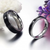 Superior Quality Concise Titanium Ring For Lovers  