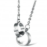 Complete in Specifications Female Phase Ring Titanium Necklace 
