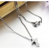 Quality and Quantity Assured Female Cross Titanium Necklace 