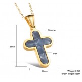 Easy to Use Female Cross Titanium Necklace 