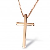 Stable Quality Female Cross Titanium Necklace 