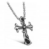 High Quality Male Cross Titanium Necklace 
