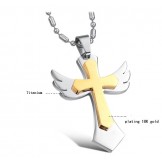 Well-known for Its Fine Quality Cross Titanium Necklace