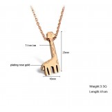 Durable in Use Giraffe Shape Titanium Necklace 