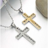 The Queen of Quality Male Cross Titanium Necklace