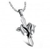 Stable Quality Male Cross Titanium Necklace