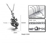 The King of Quantity Male Cross Titanium Necklace 