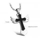 Stable Quality Cross Titanium Necklace 