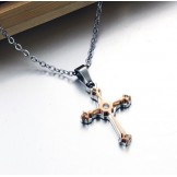 Reliable Quality Female Cross Titanium Necklace 
