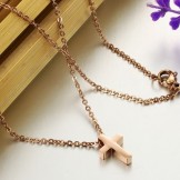 High Quality Cross Titanium Necklace