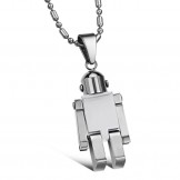 Easy to Use Male White Titanium Necklace 